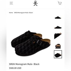 New in box. Shoe Surgeon Monogram Mule size 8